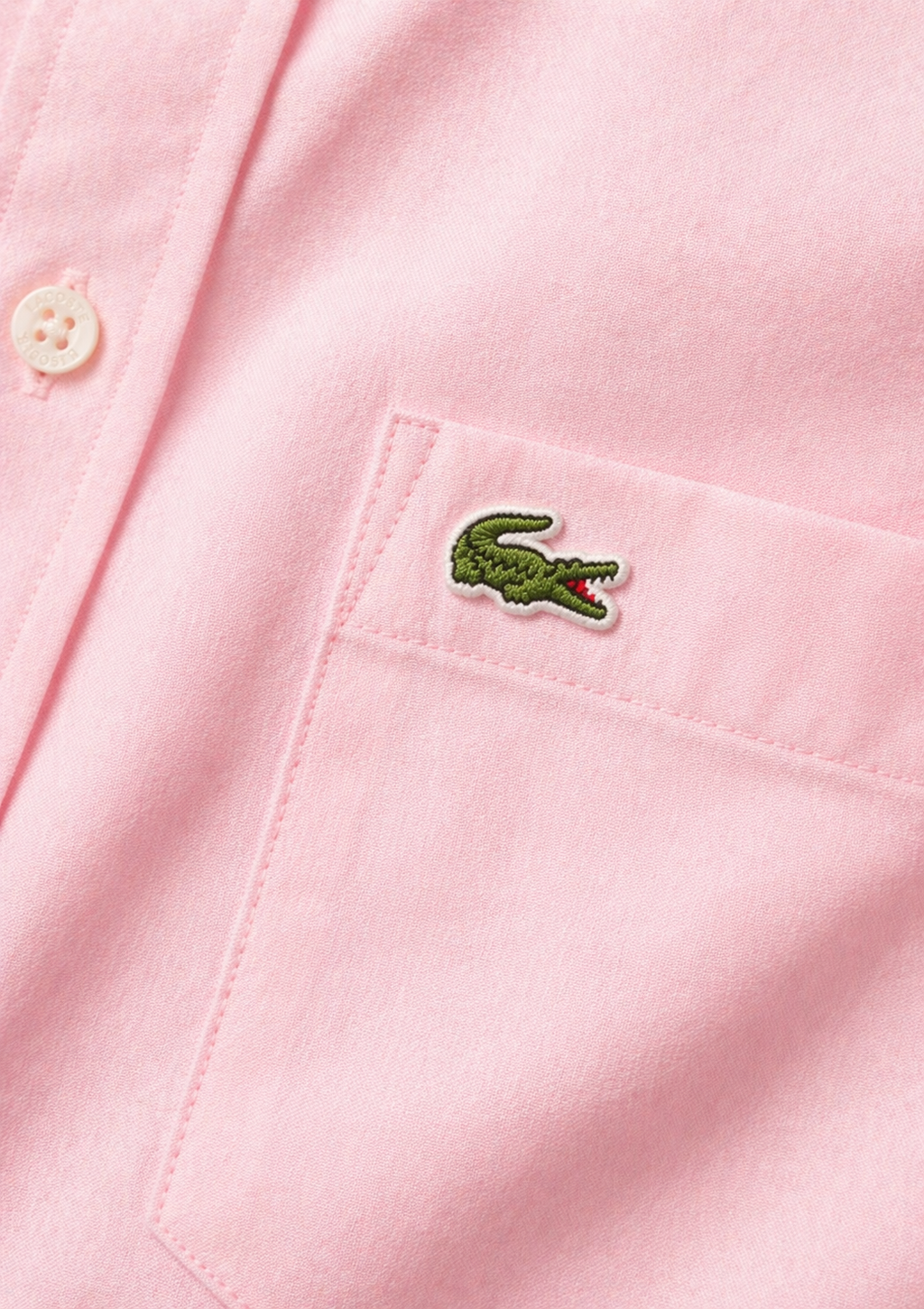 L Men Pink Regular Fit Gingham Poplin Shirt