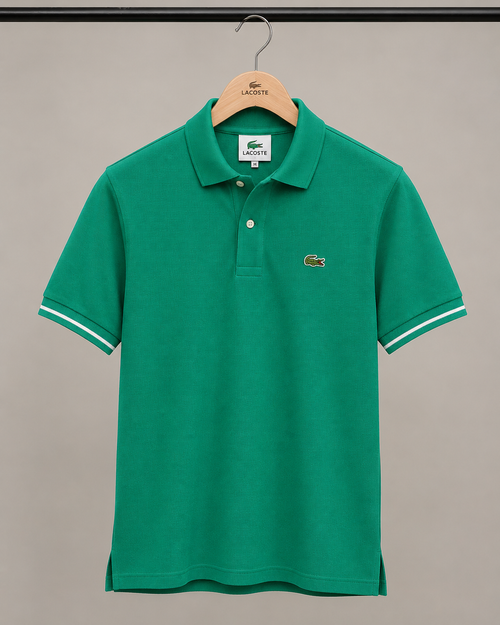L Men Green Polos T-Shirt