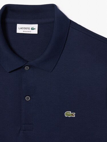 L Men Navy Regular Fit Cotton Pima Shirt