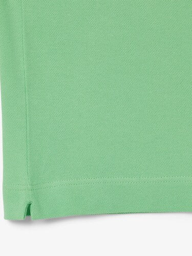 L Men Green Regular Fit Paris Stretch Pique Shirt