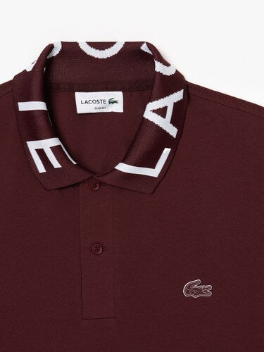 L Men Maroon Movement Jacquard Collar