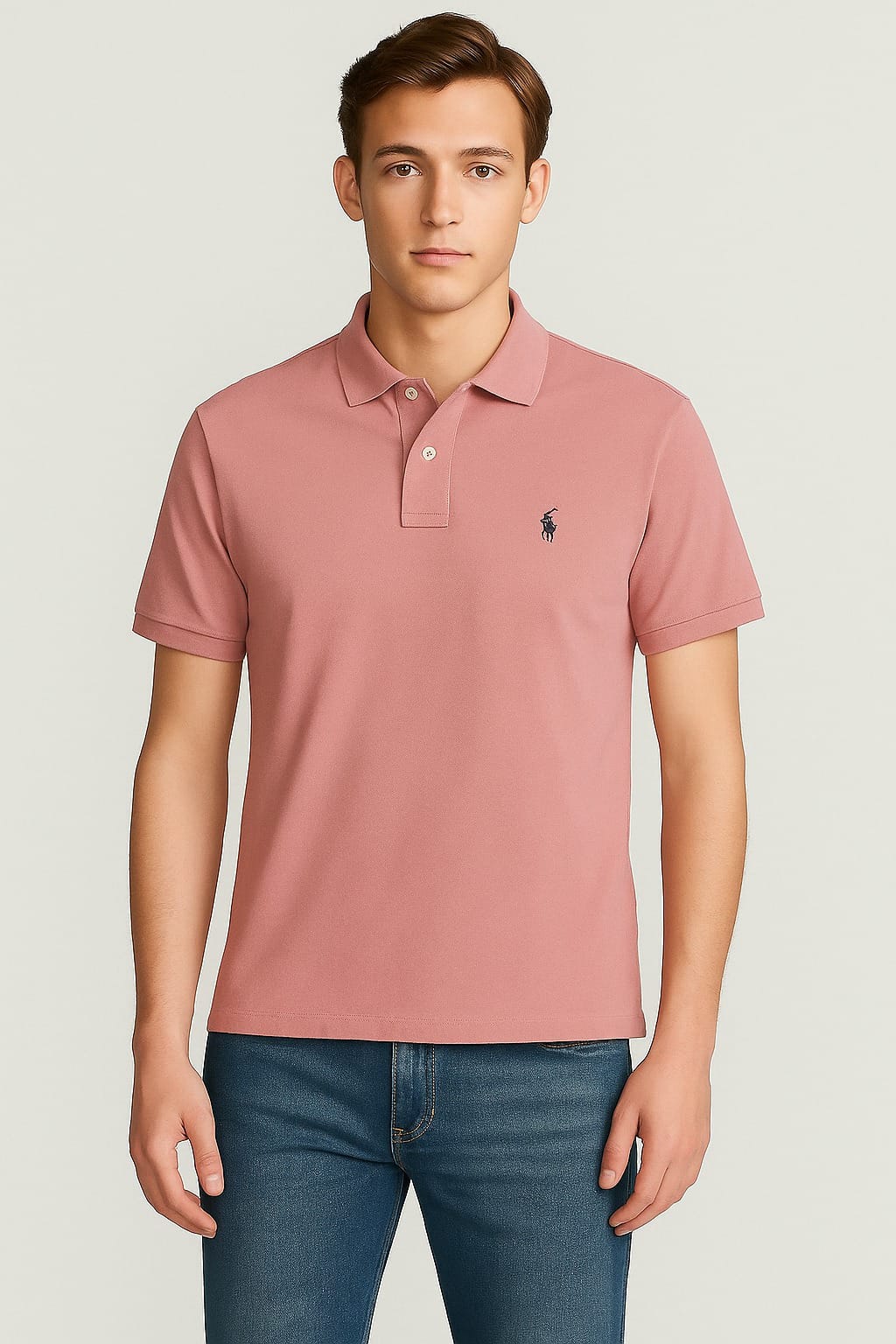 RL Collar T-shirt PINK