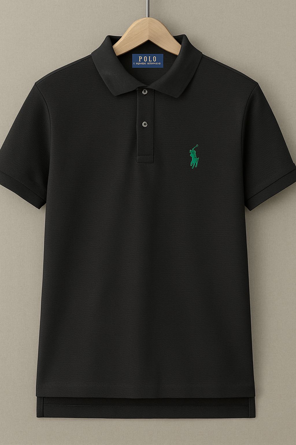 RL Collar T-shirt Black