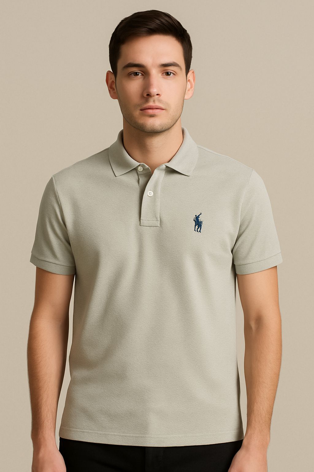 RL Collar T-shirt Olive green