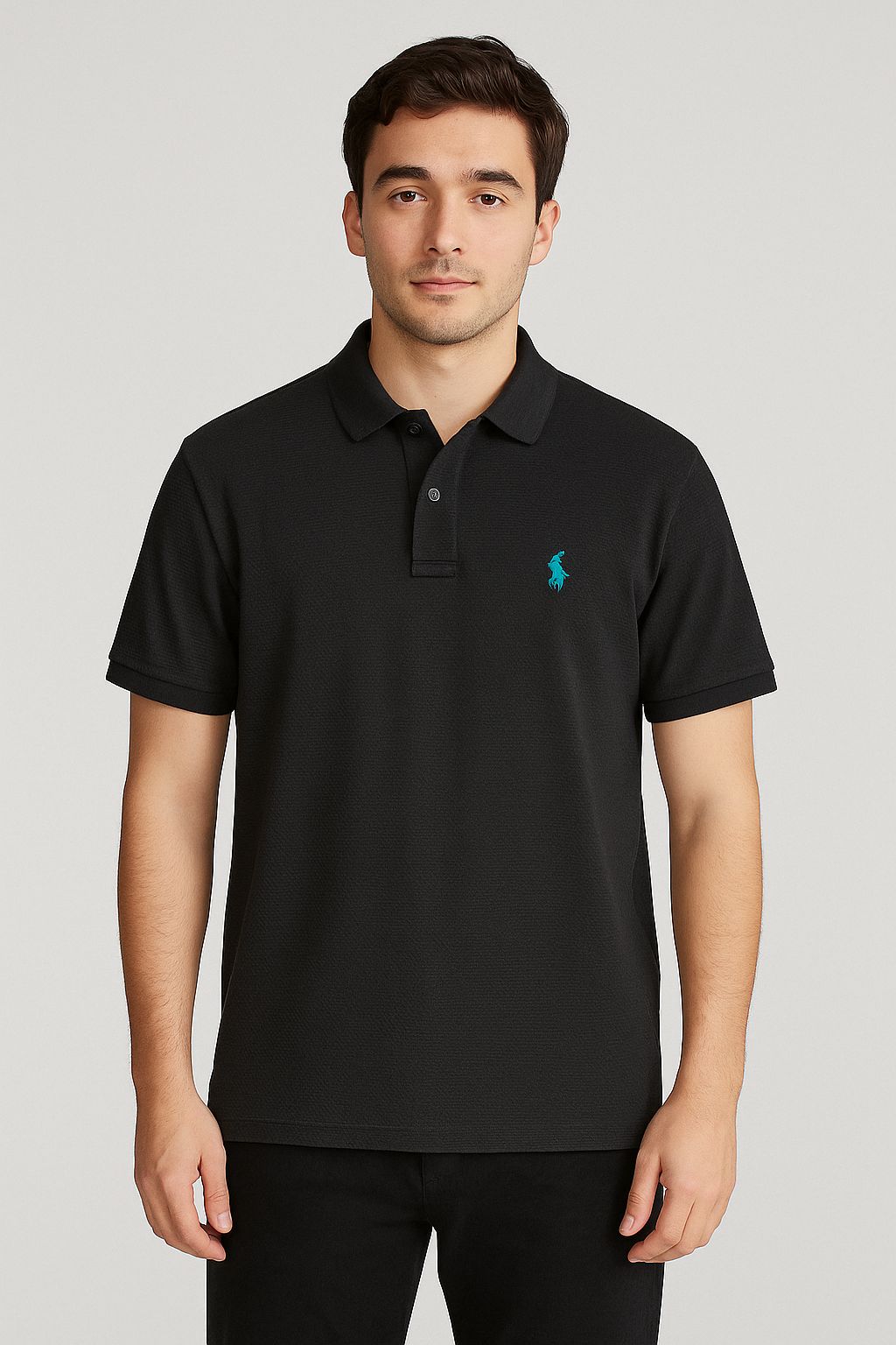 RL Collar T-shirt Black