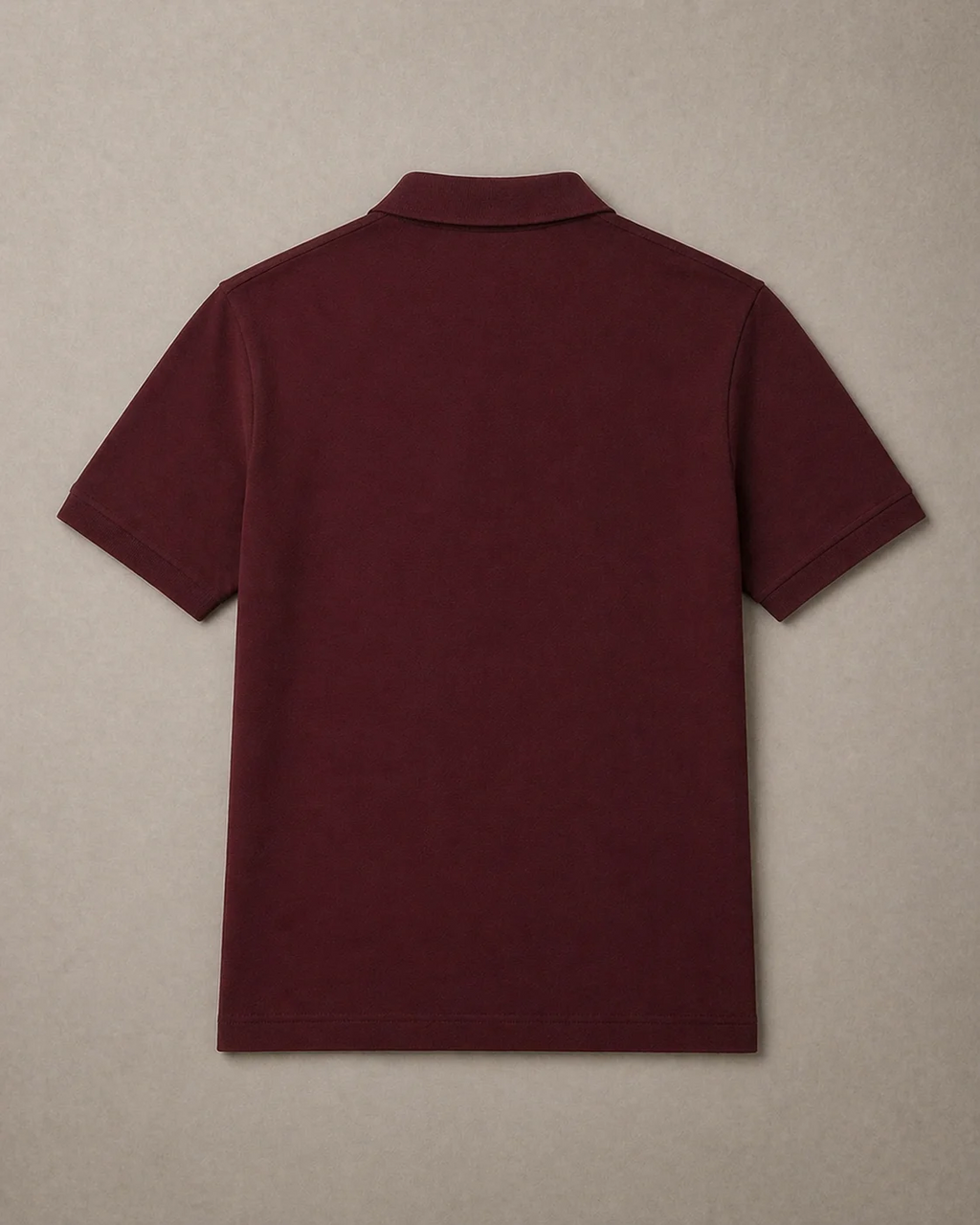 L Men Maroon Solid Polos T-Shirt