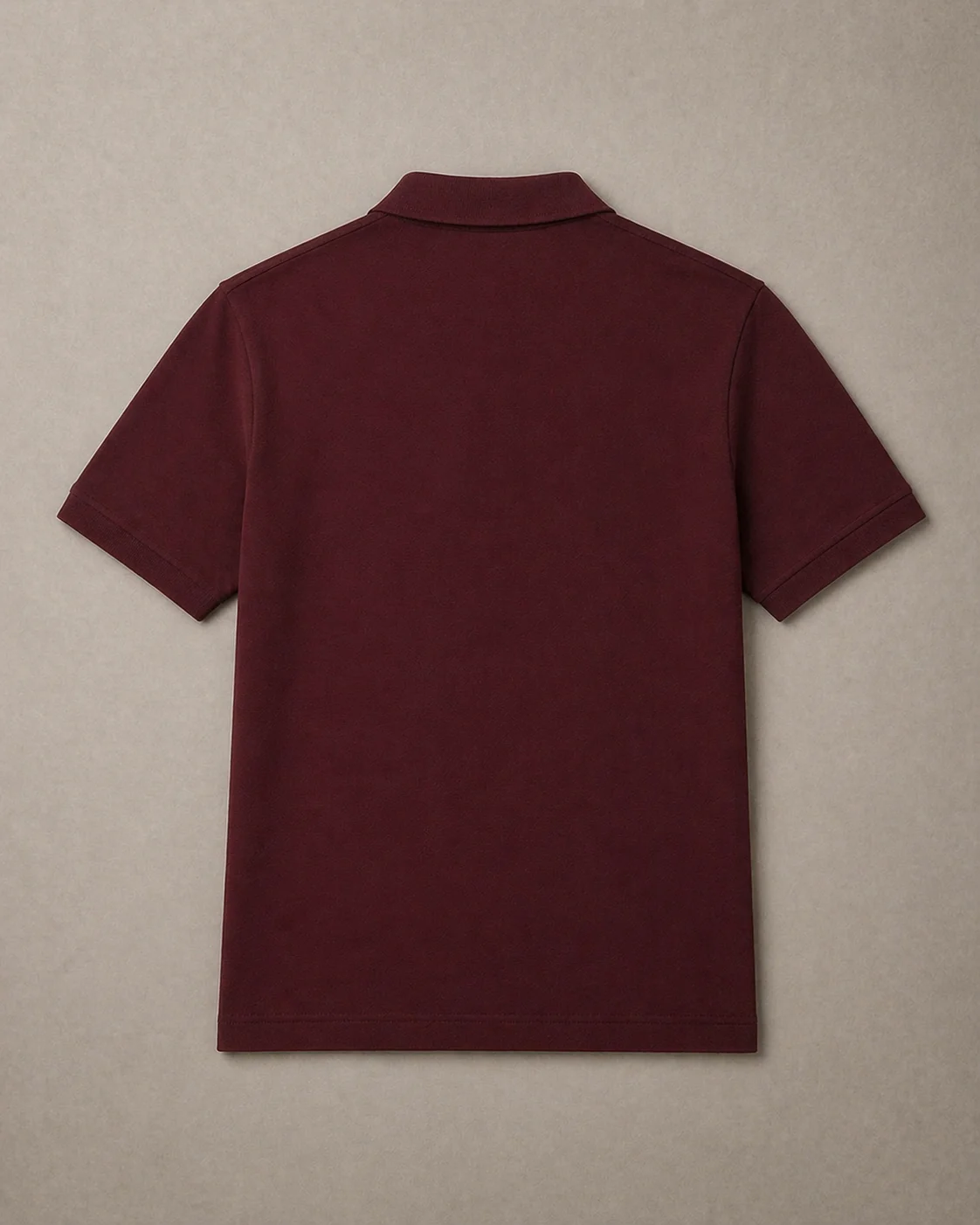 L Men Maroon Solid Polos T-Shirt