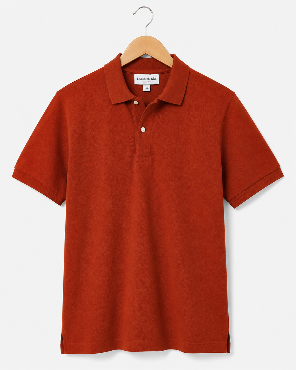 L Men's Rust Orange Polo T-Shirt