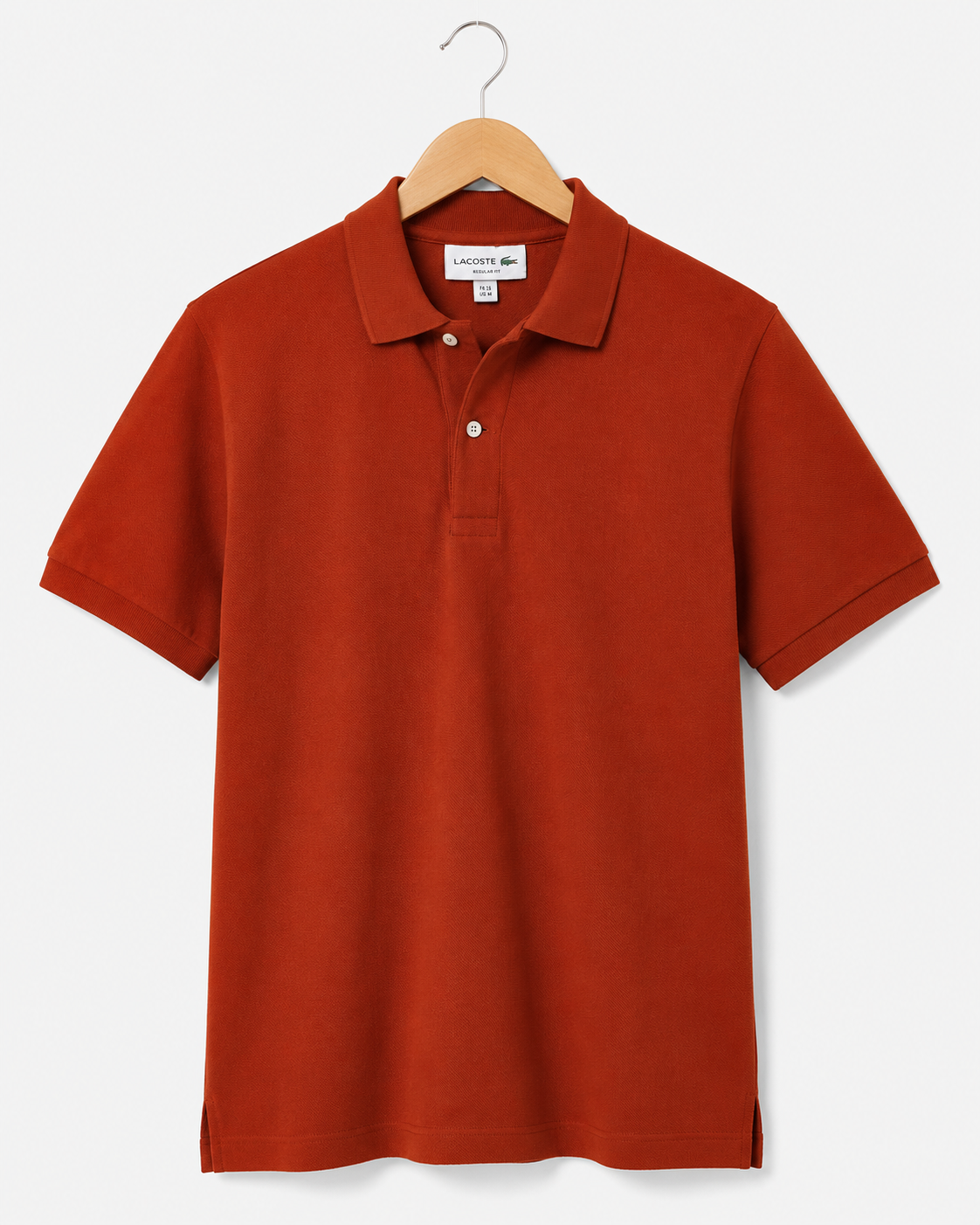 L Men's Rust Orange Polo T-Shirt
