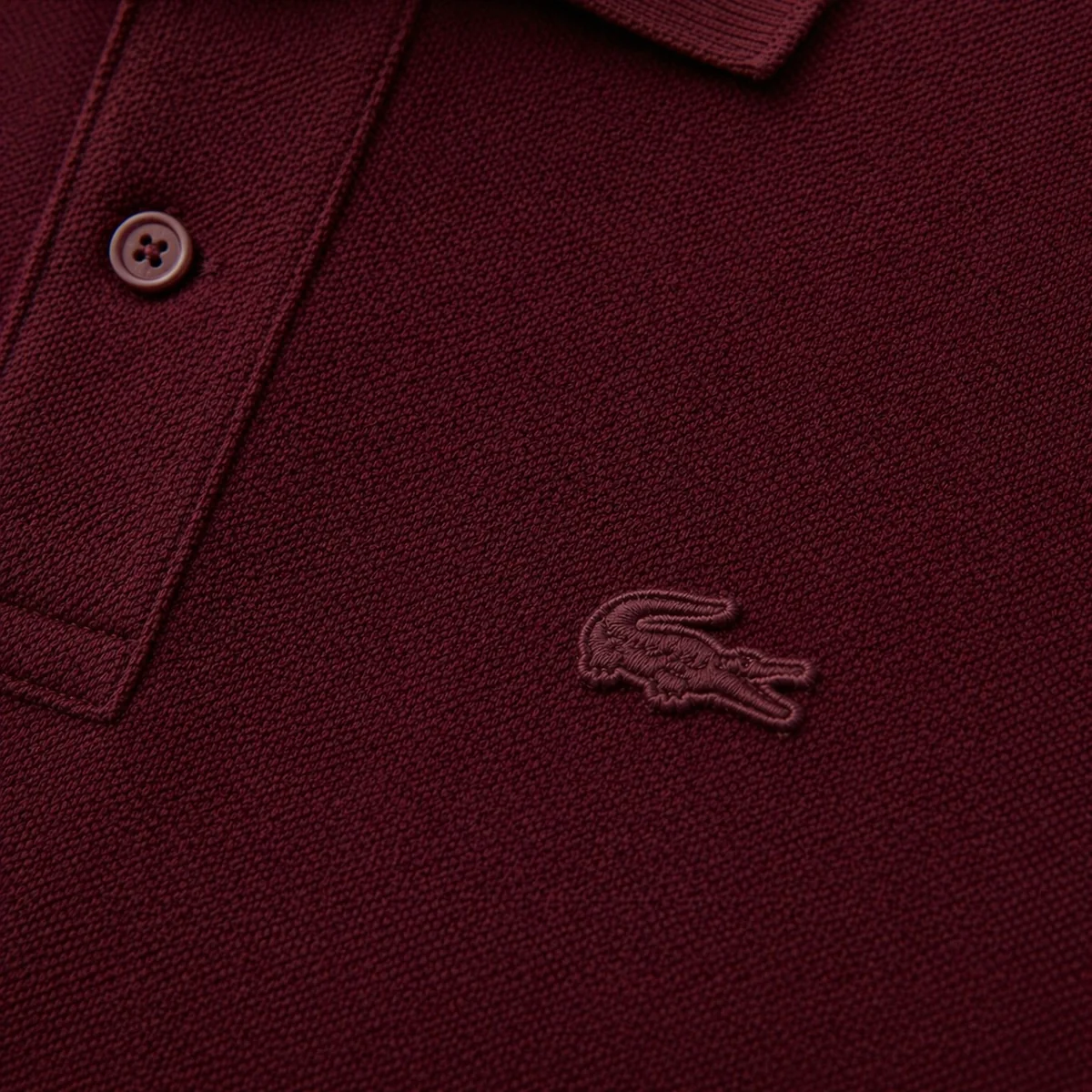 L Men Maroon Solid Polos T-Shirt