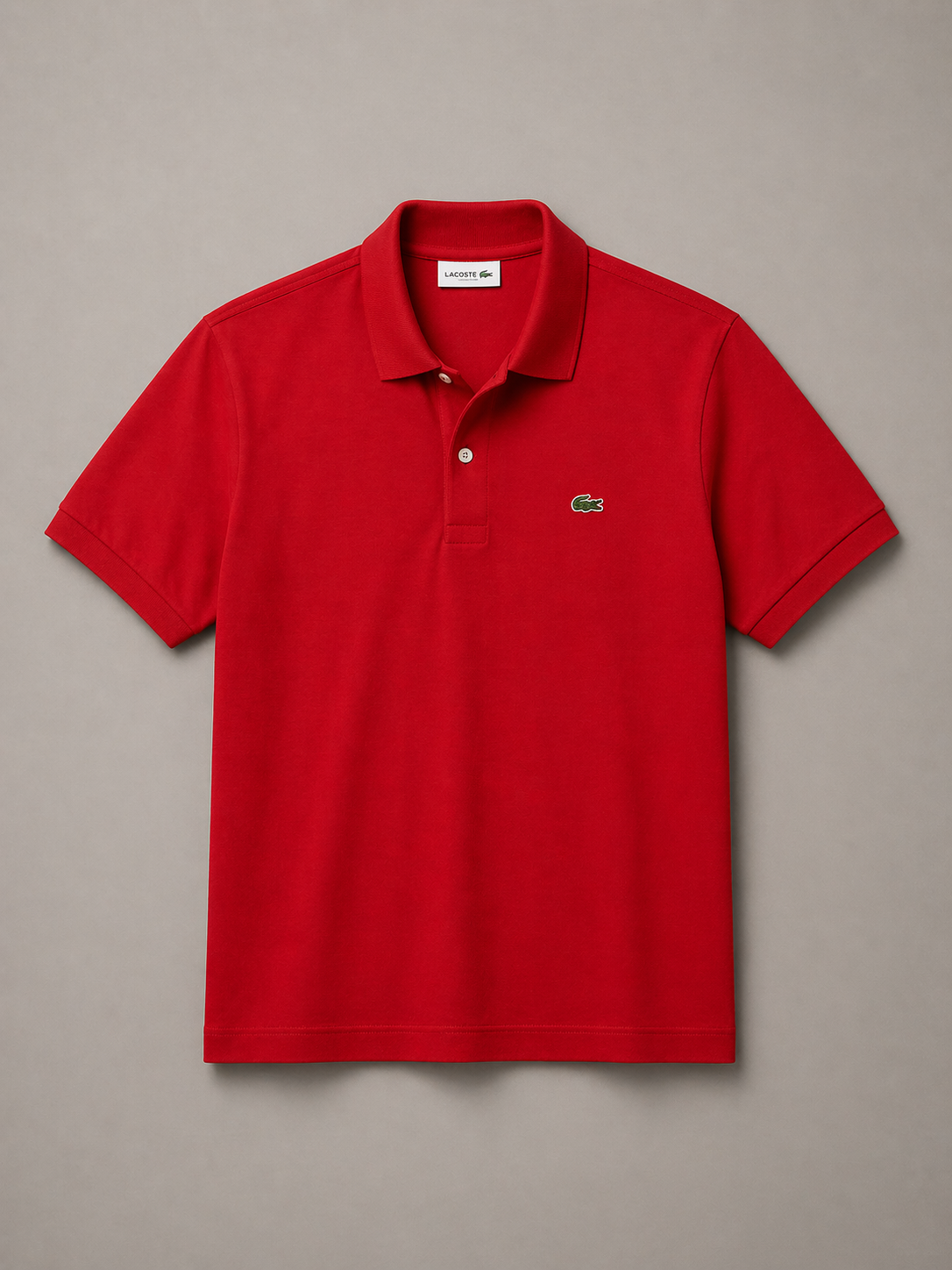 L Men Red Ultra Soft Cotton Pima Jersey T-Shirt