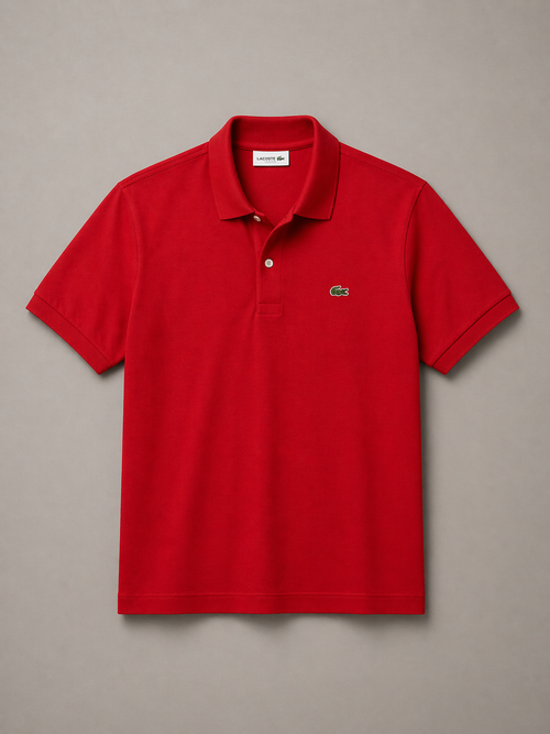 L Men Red Ultra Soft Cotton Pima Jersey T-Shirt