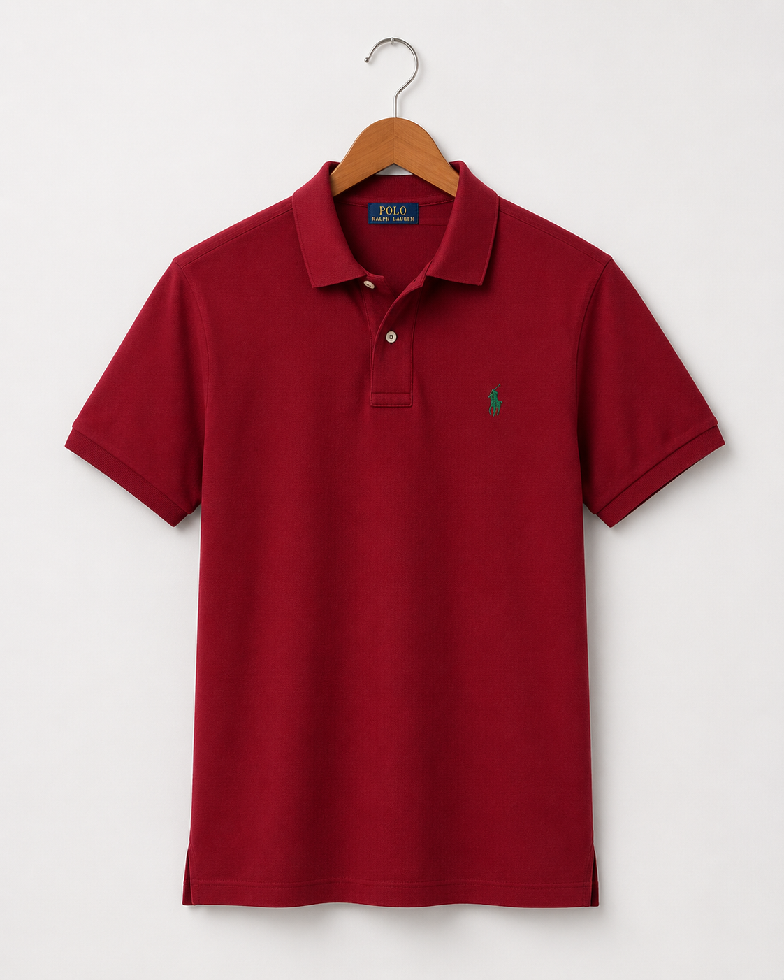 RL Collar T-shirt Maroon