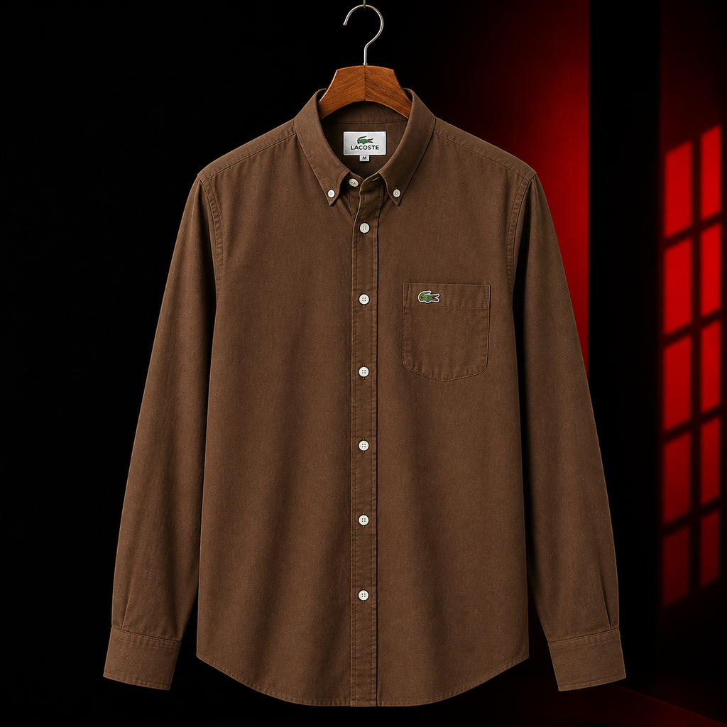 L Premium Coffee Brown Full Sleeve Shirt