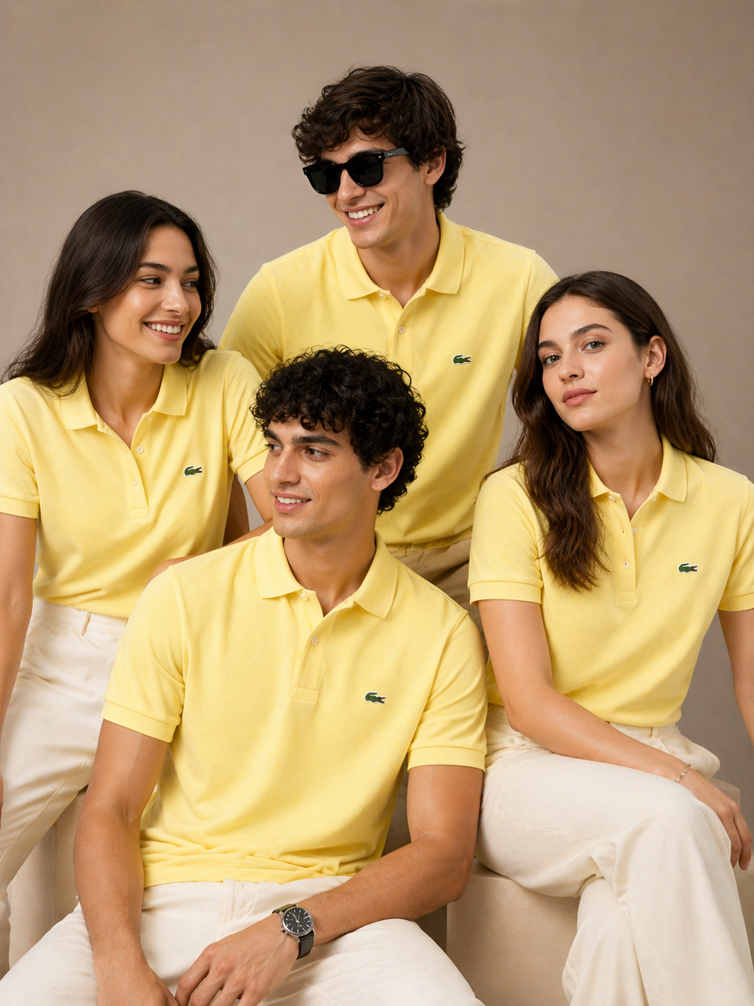 L Men Yellow Classic Fit L.12.12 Shirt