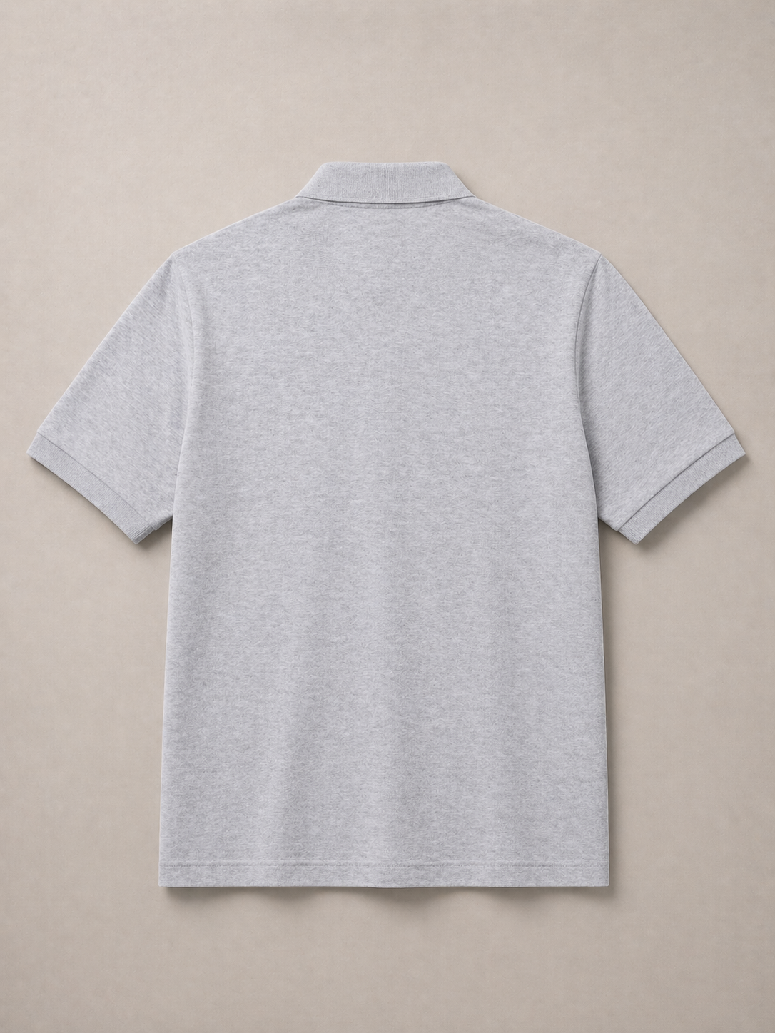 L Men Grey Polos T-Shirt