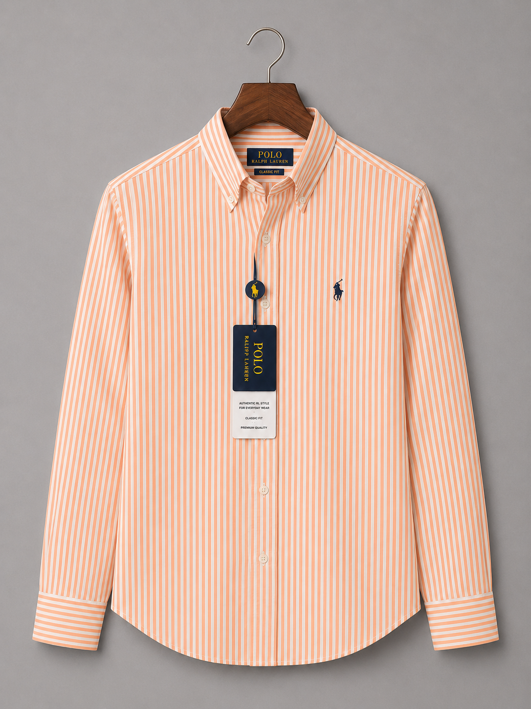 RL Classic Peach Stripe Shirt