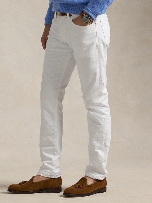 Men’s Premium White Slim Fit Jeans