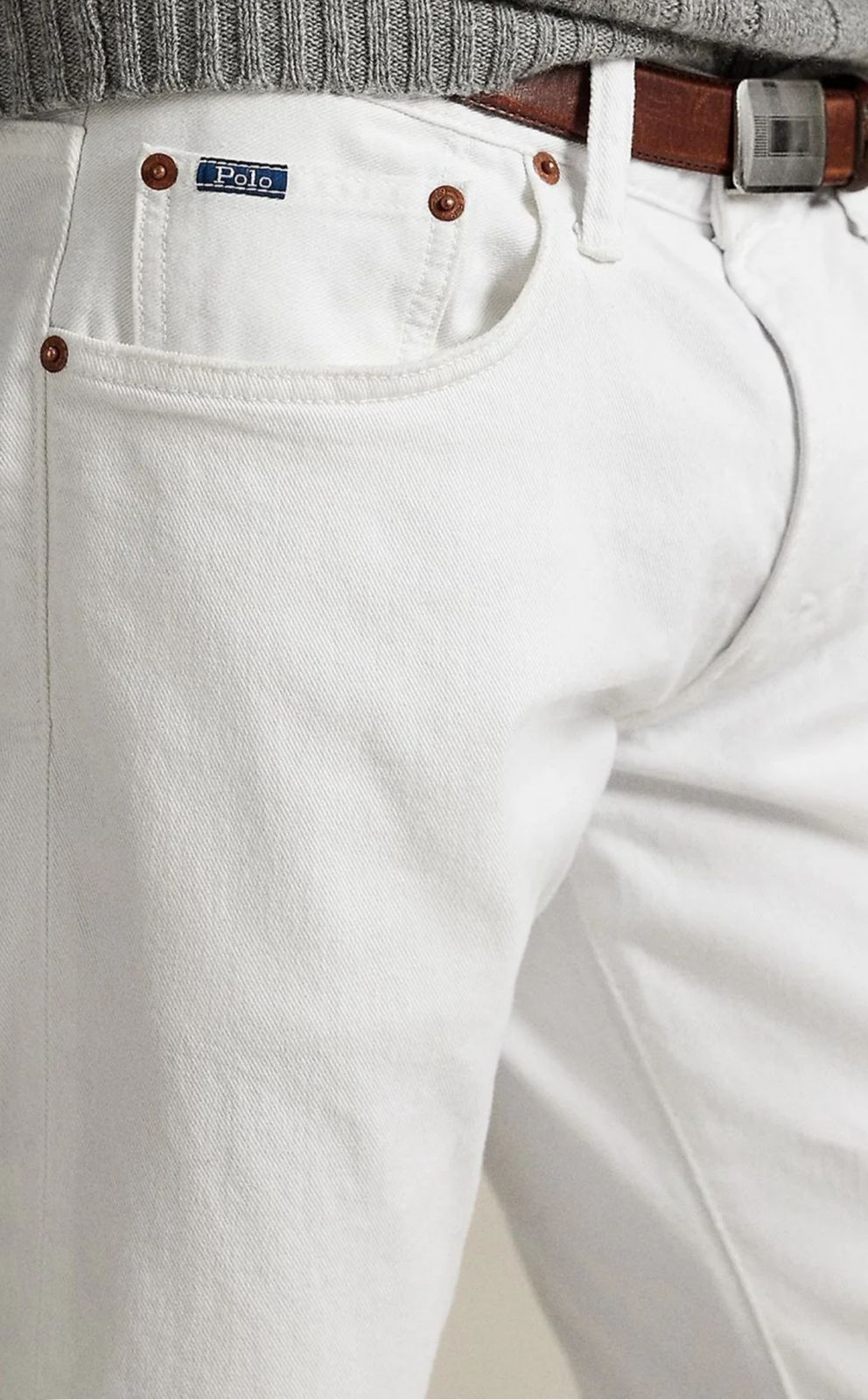 RL POLO CLASSIC WHITE JEANS
