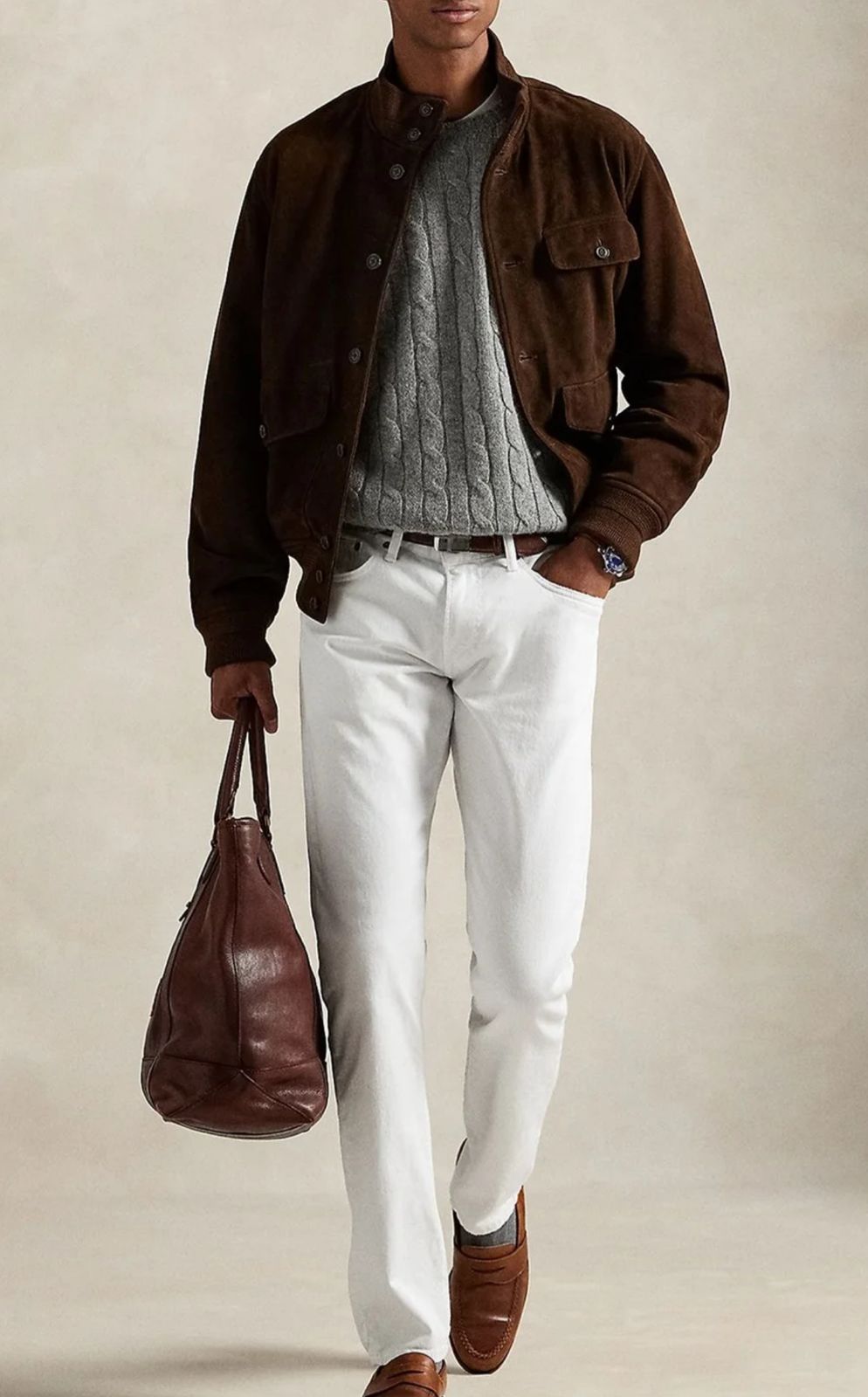 RL POLO CLASSIC WHITE JEANS