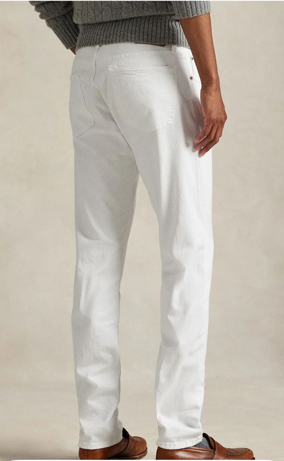 RL POLO CLASSIC WHITE JEANS