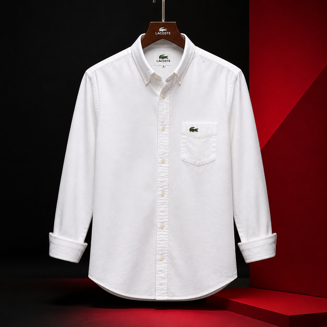 L Premium Classic White Full Sleeve Shirt