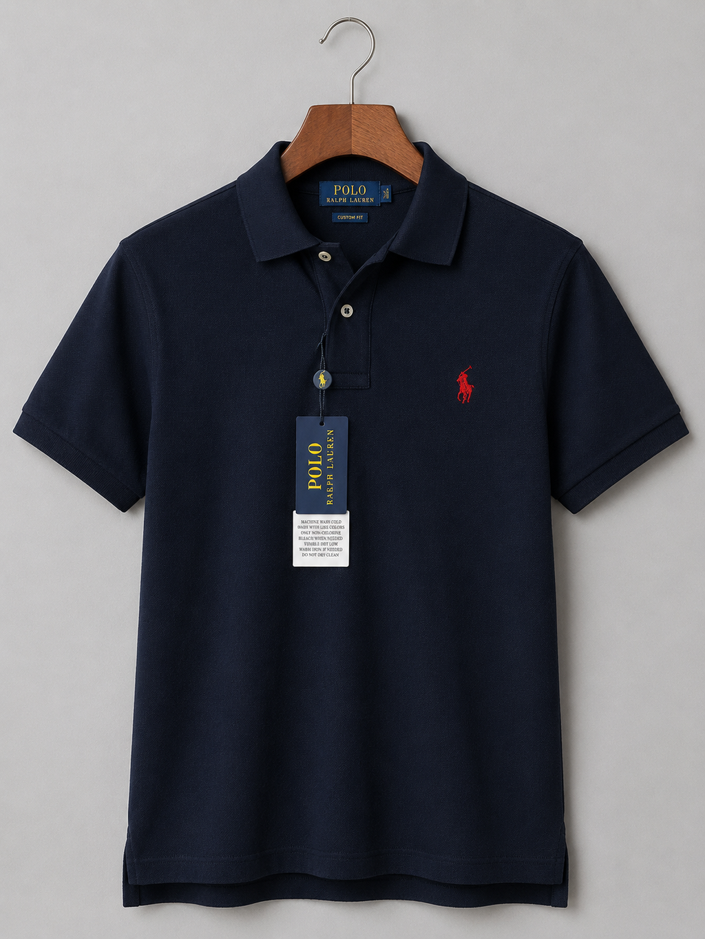 RL Collar T-shirt Navy Blue