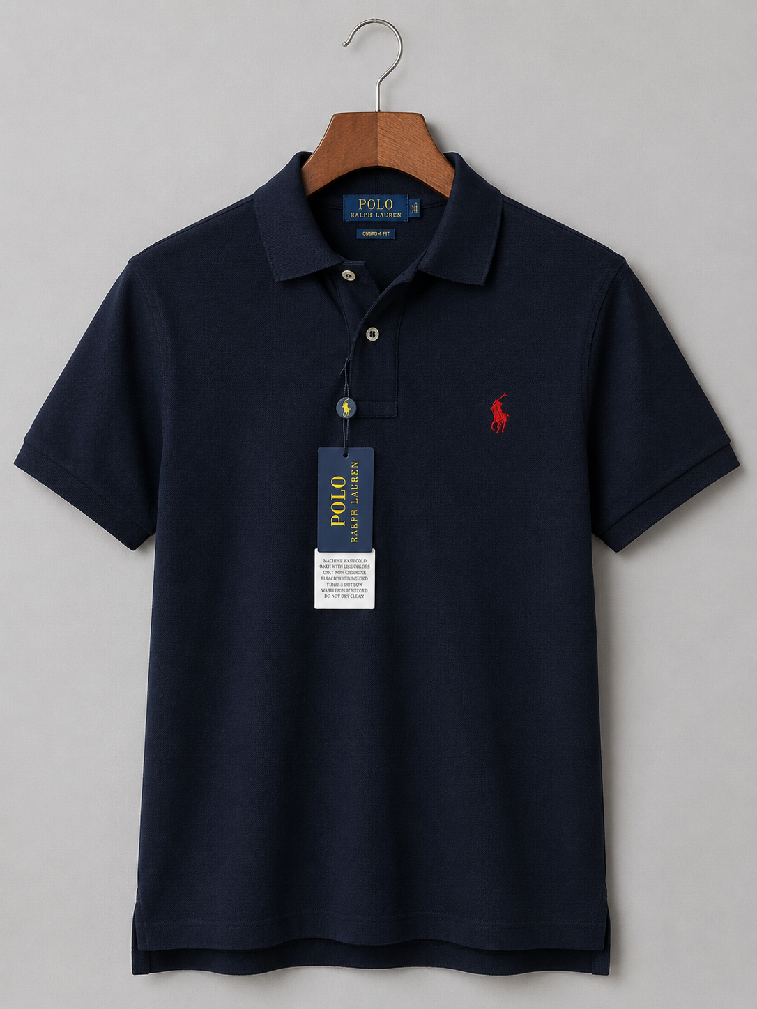 RL Collar T-shirt Navy Blue
