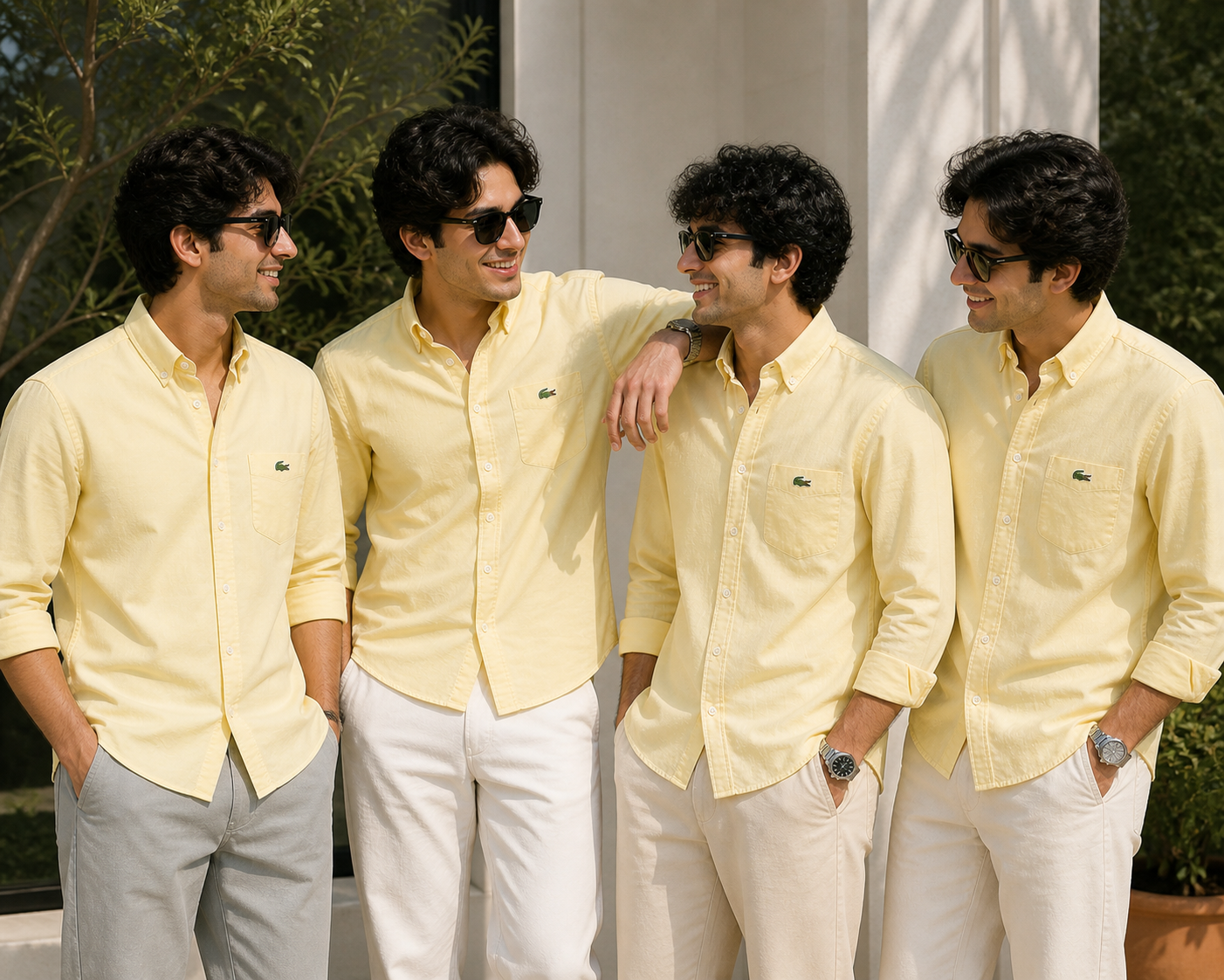 L Premium Classic light yellow Full Sleeve ShirtL=