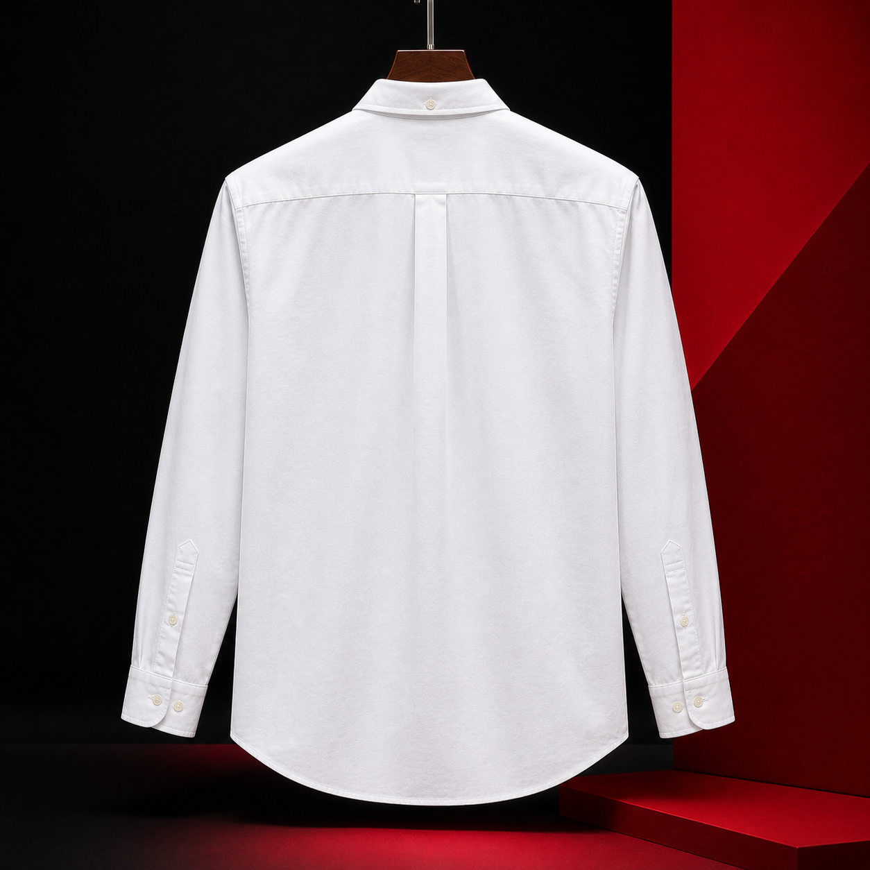 L Premium Classic White Full Sleeve Shirt