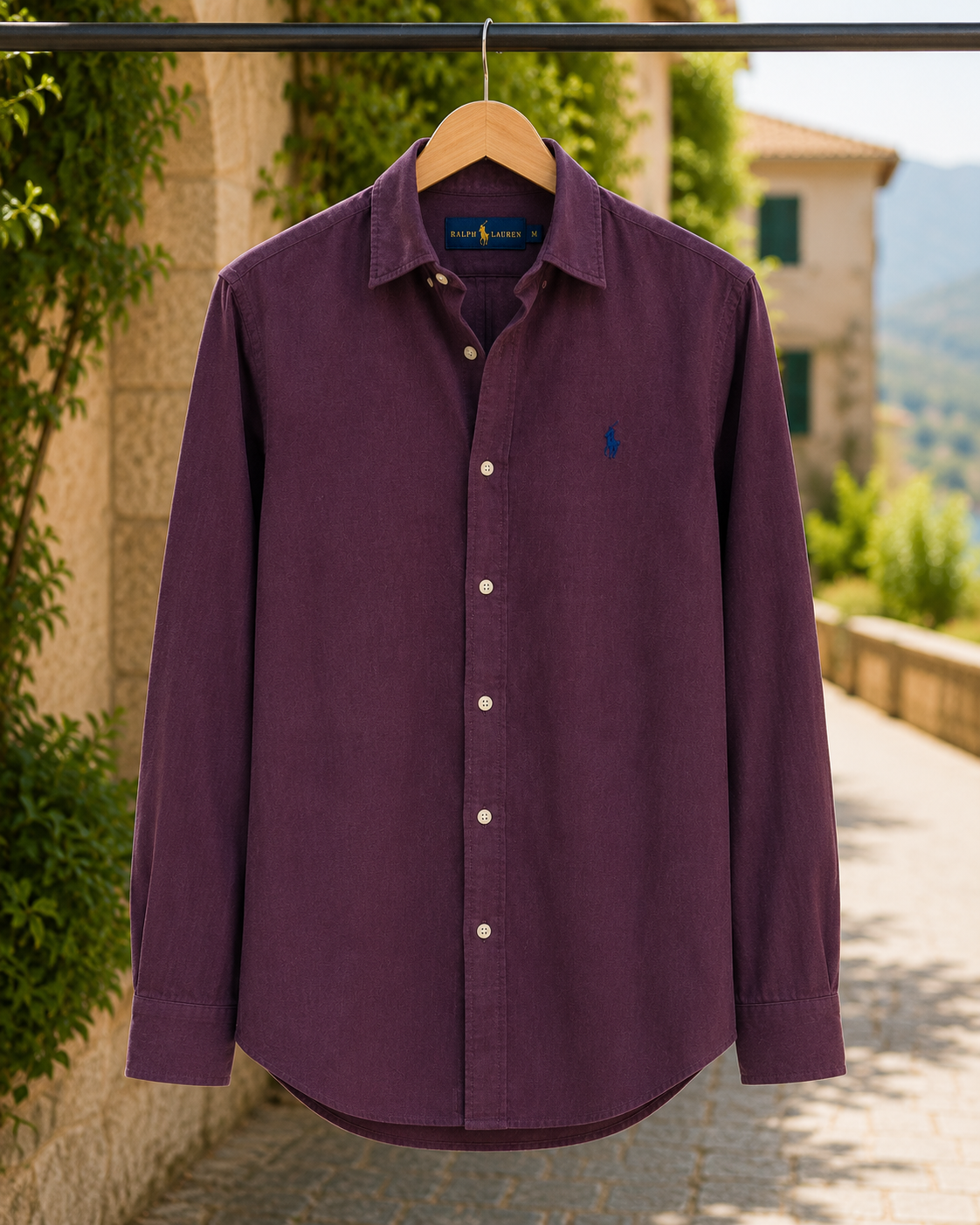 RL Classic Full Sleeve Shirt Maroon